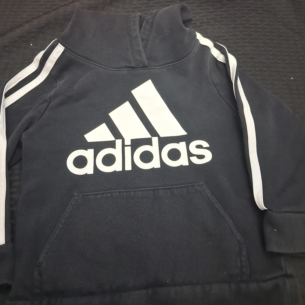 Adidas Kids Black and White Pullover